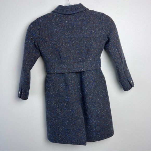 FLORA and HENRI wool silk blend COAT - Picture 3 of 5